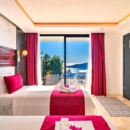 Seaview 4 Bedroom Luxury With Private Indoor & Outdoor Pool Villa Kalkan